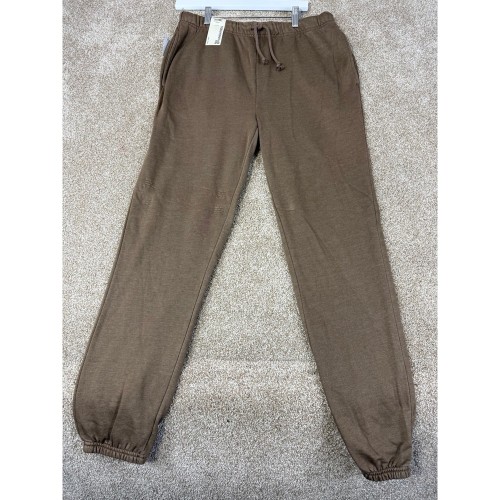 NEW No Boundaries Womens Jogger Pant Max Brown Fleece Relax Medium